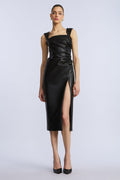 Leather Dress With Slit