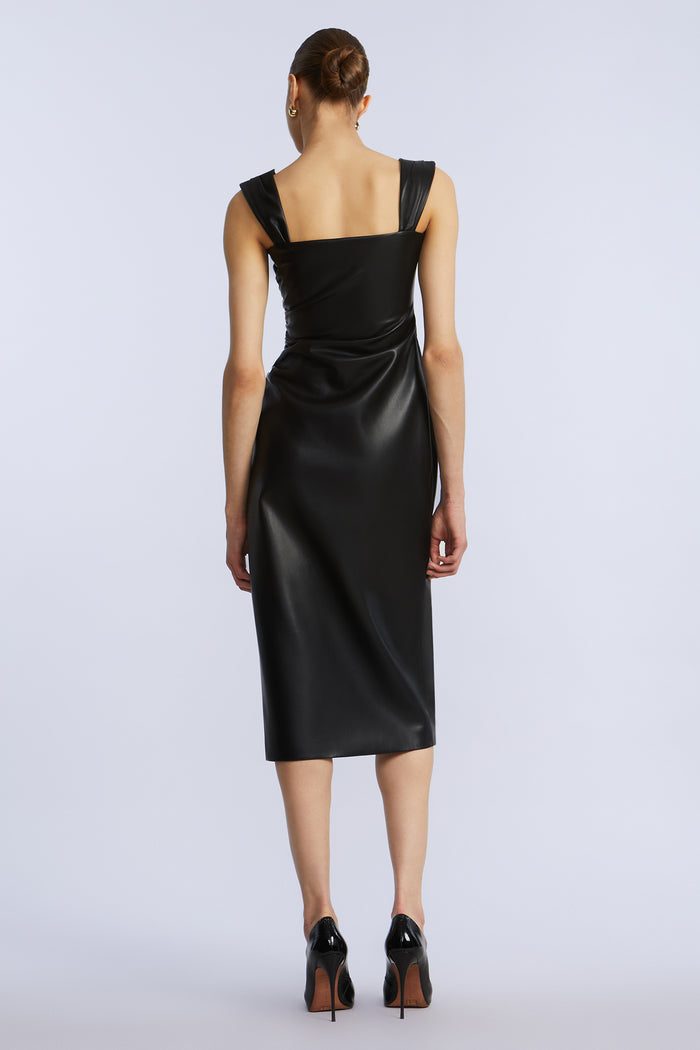 Leather Dress With Slit