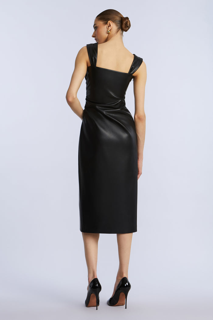 Leather Dress With Slit