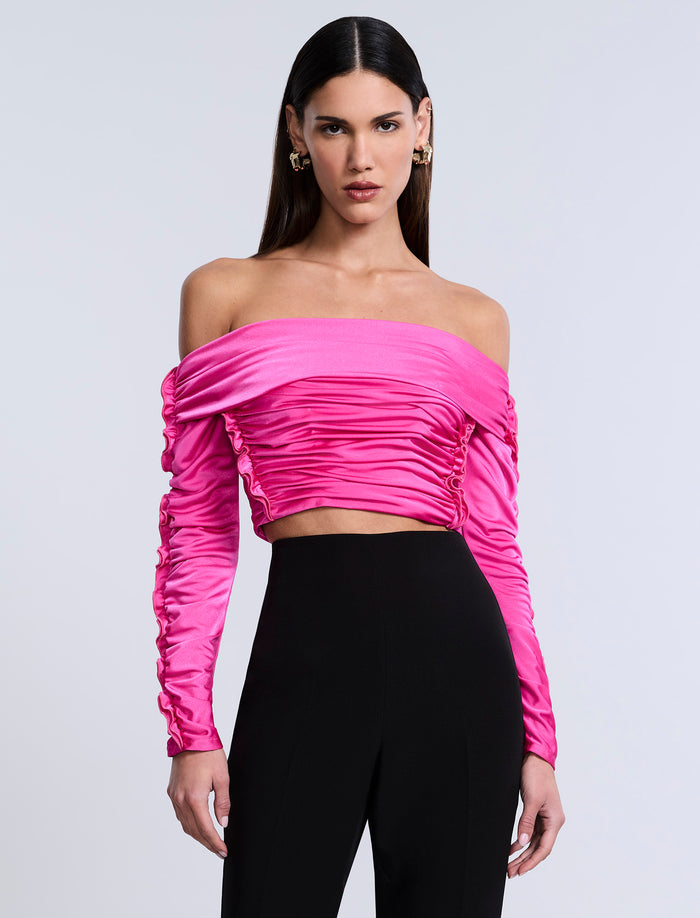 Lettuseruffle Off Shoulder Top