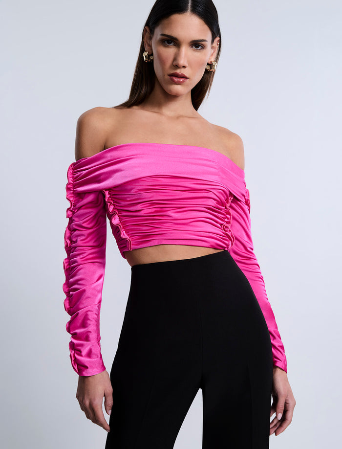 Lettuseruffle Off Shoulder Top