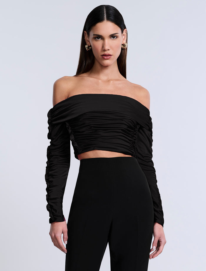 Lettuseruffle Off Shoulder Top