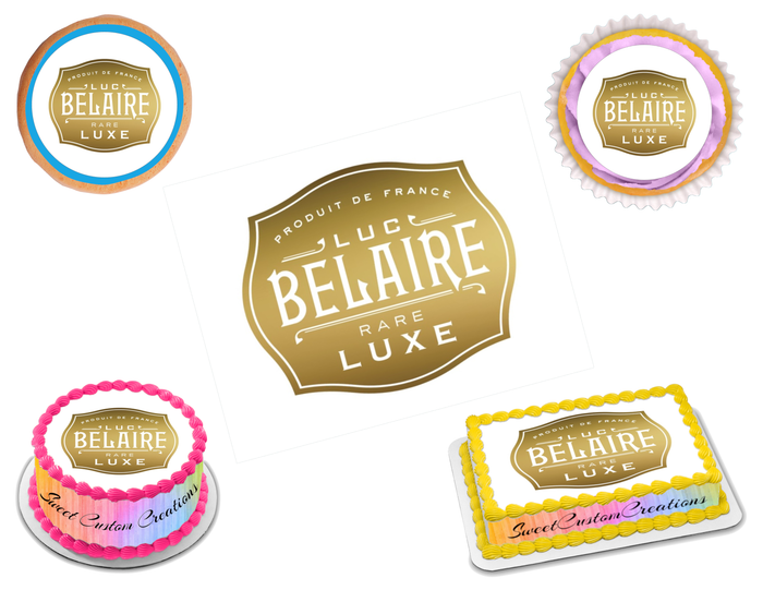 Luc Belaire Rare Luxe Edible Image Frosting Sheet #5 (70+ sizes)