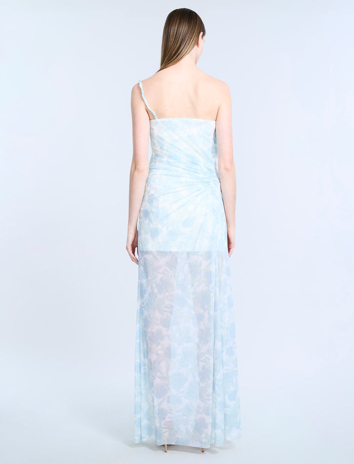 Mesh & Sequin Gown