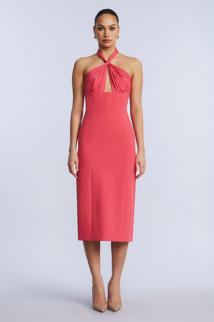 Midi Dress With A Twist