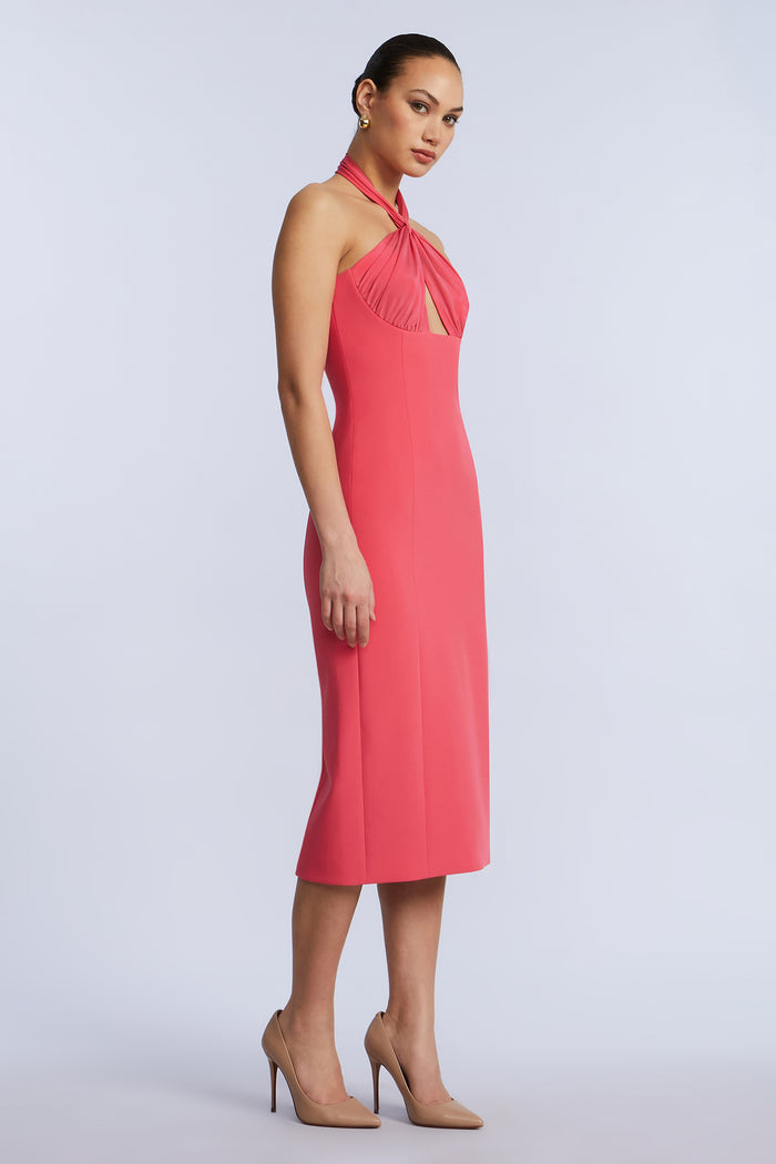 Midi Dress With A Twist