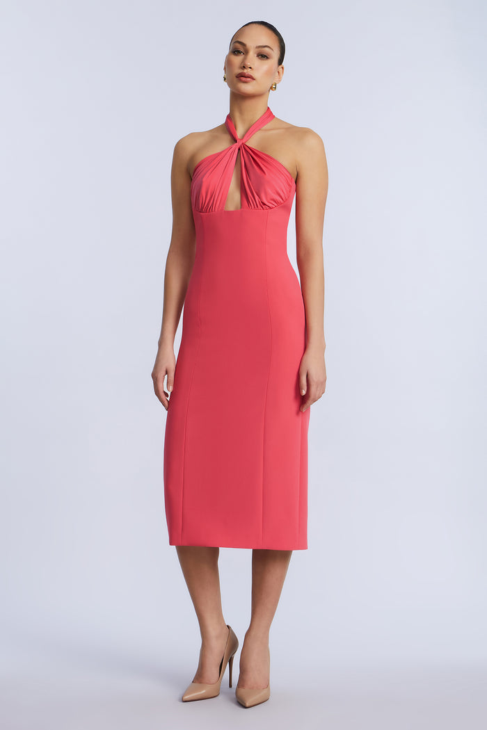 Midi Dress With A Twist