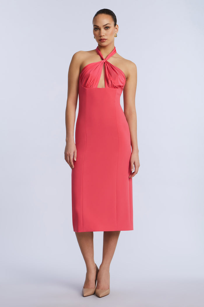 Midi Dress With A Twist