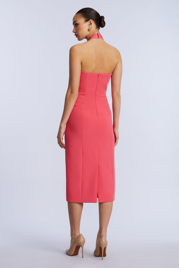 Midi Dress With A Twist