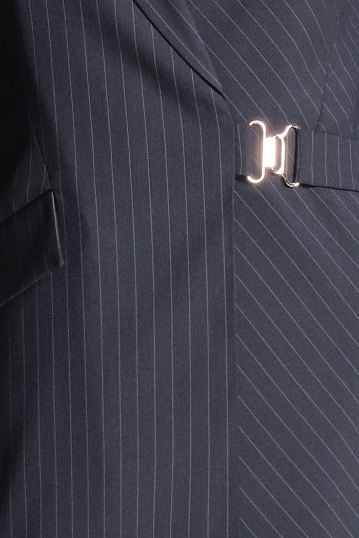 SWATCH: Navy Pinstripe