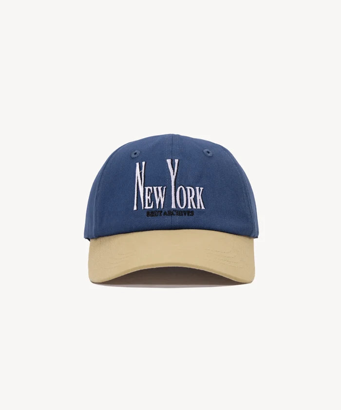 NYC CAPITAL CAP Cap ONE SIZE / BEIGE / BLUE - BRUT Clothing