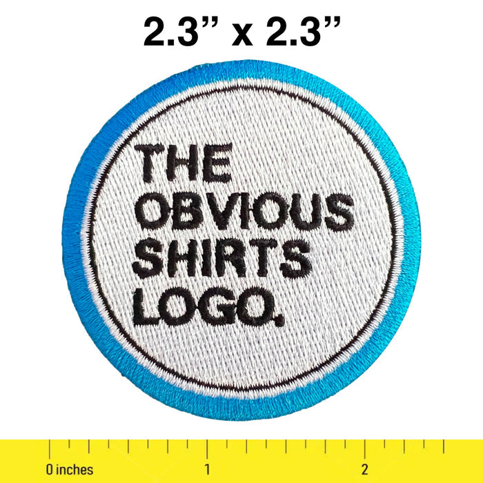 OBVIOUS SHIRTS EMBROIDERED LOGO PATCH. - OBVIOUS SHIRTS