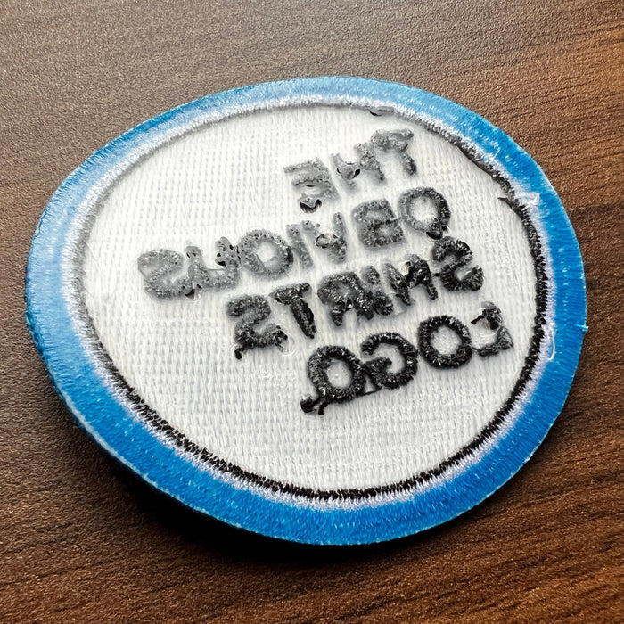 OBVIOUS SHIRTS EMBROIDERED LOGO PATCH. - OBVIOUS SHIRTS