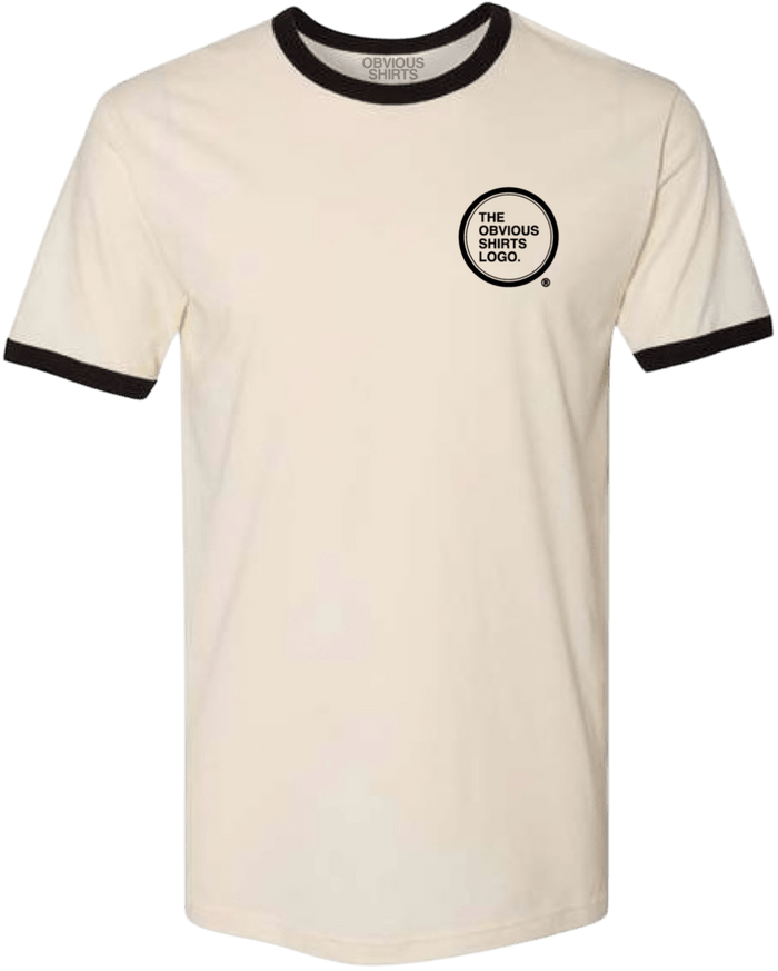 OBVIOUS SHIRTS POCKET LOGO RINGER TEE. - OBVIOUS SHIRTS