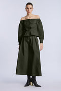 Off Shoulder Drawstring Top