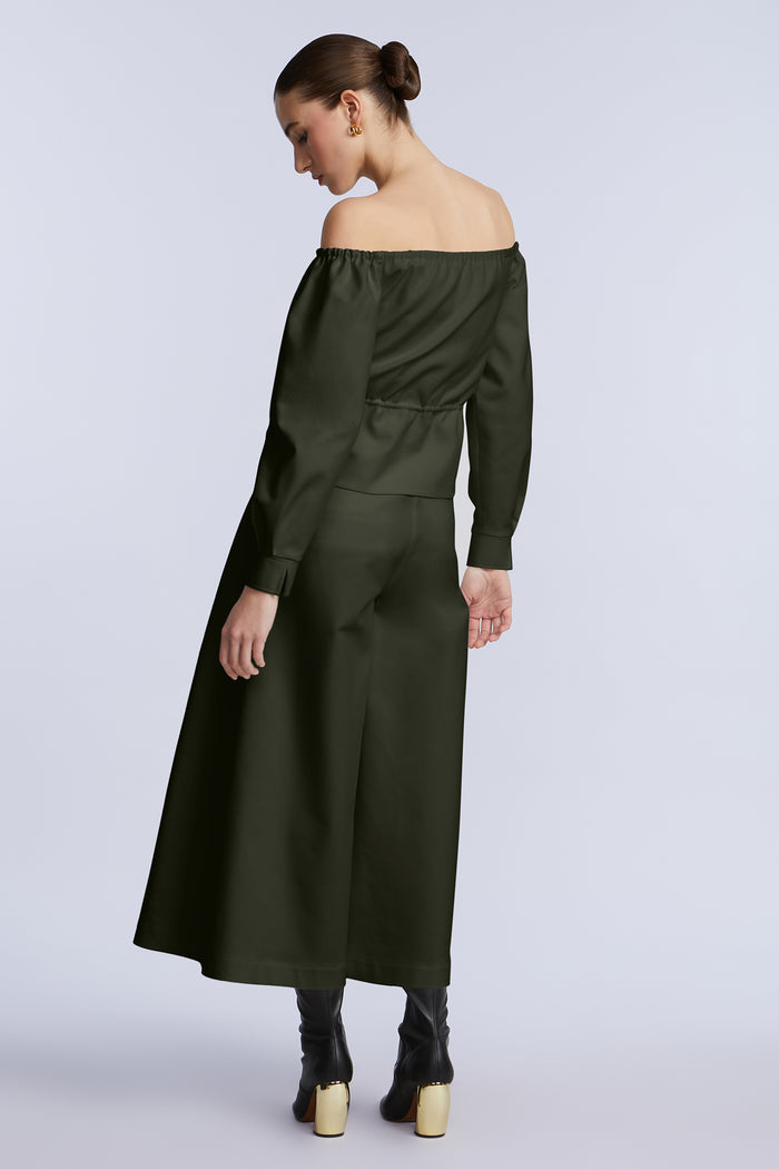 Off Shoulder Drawstring Top