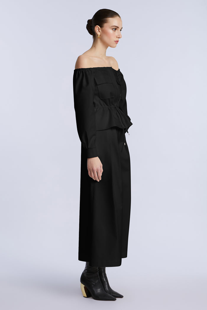 Off Shoulder Drawstring Top