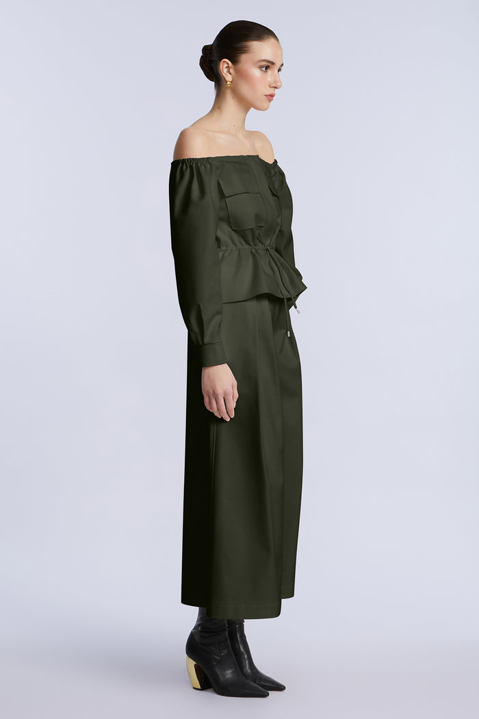 Off Shoulder Drawstring Top