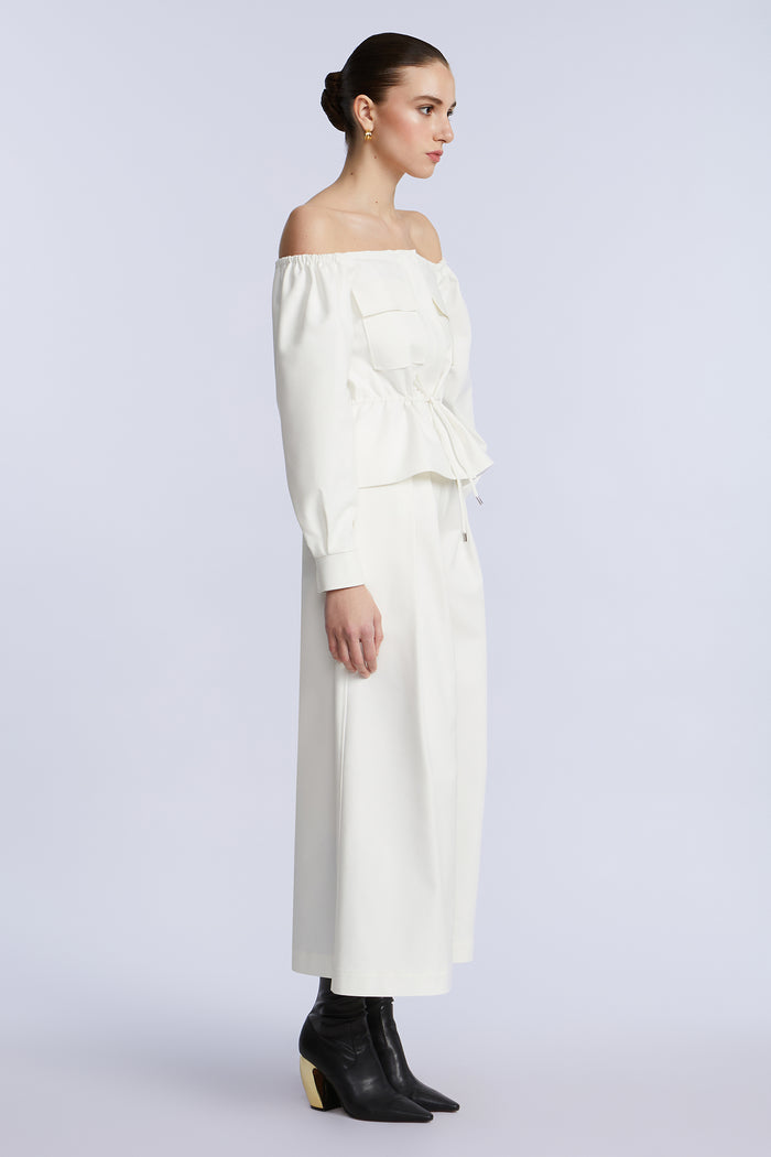 Off Shoulder Drawstring Top