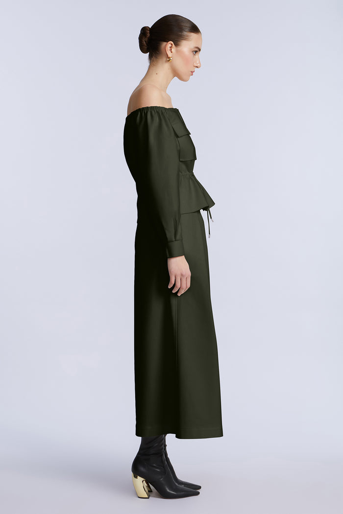 Off Shoulder Drawstring Top