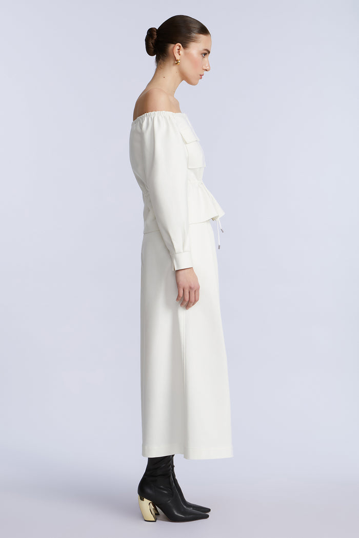 Off Shoulder Drawstring Top