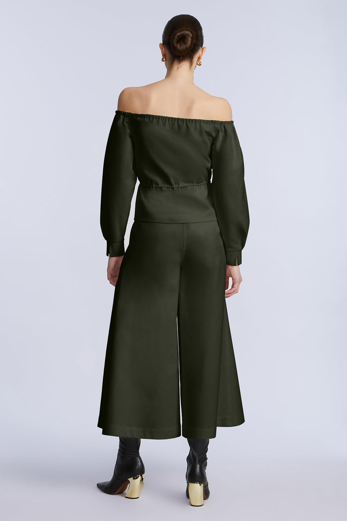 Off Shoulder Drawstring Top
