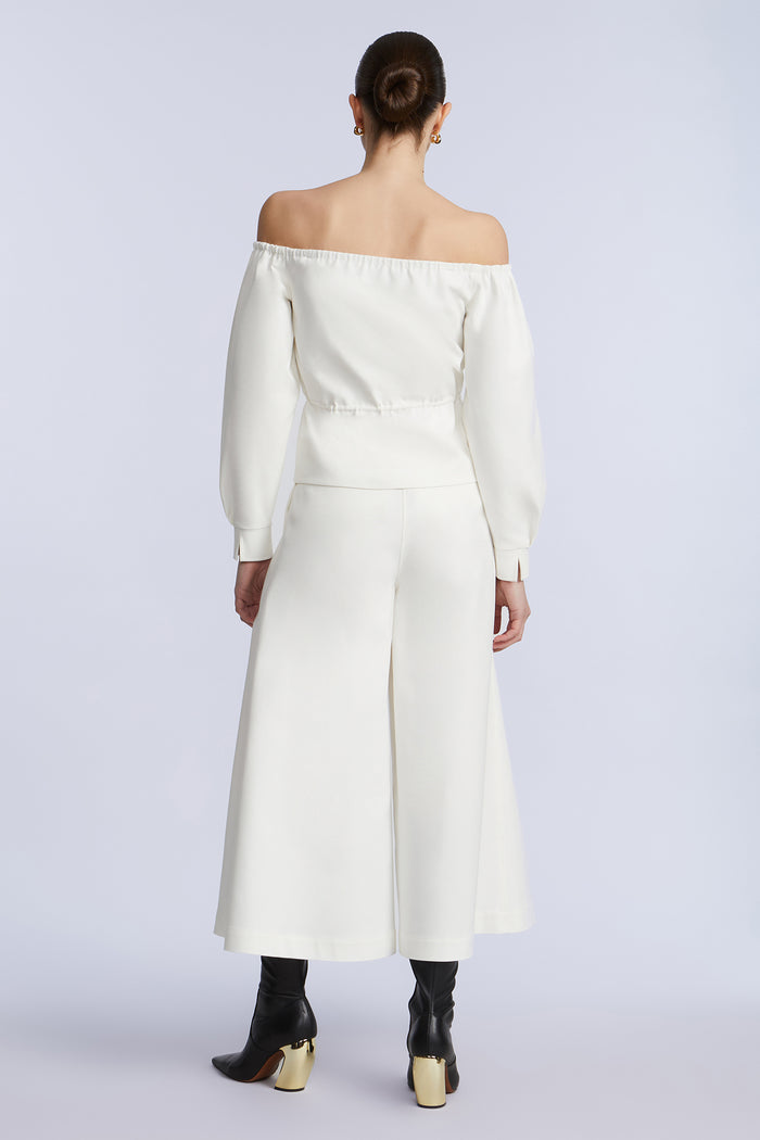 Off Shoulder Drawstring Top