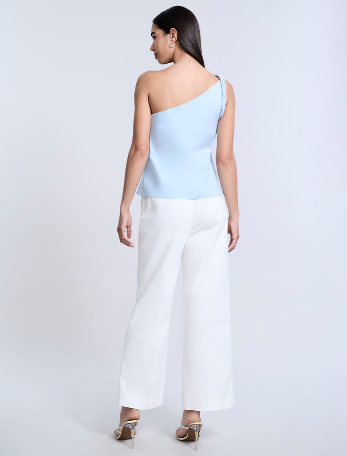One Shoulder Braided Top