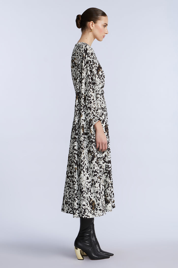 One Sleeve Midi Dress