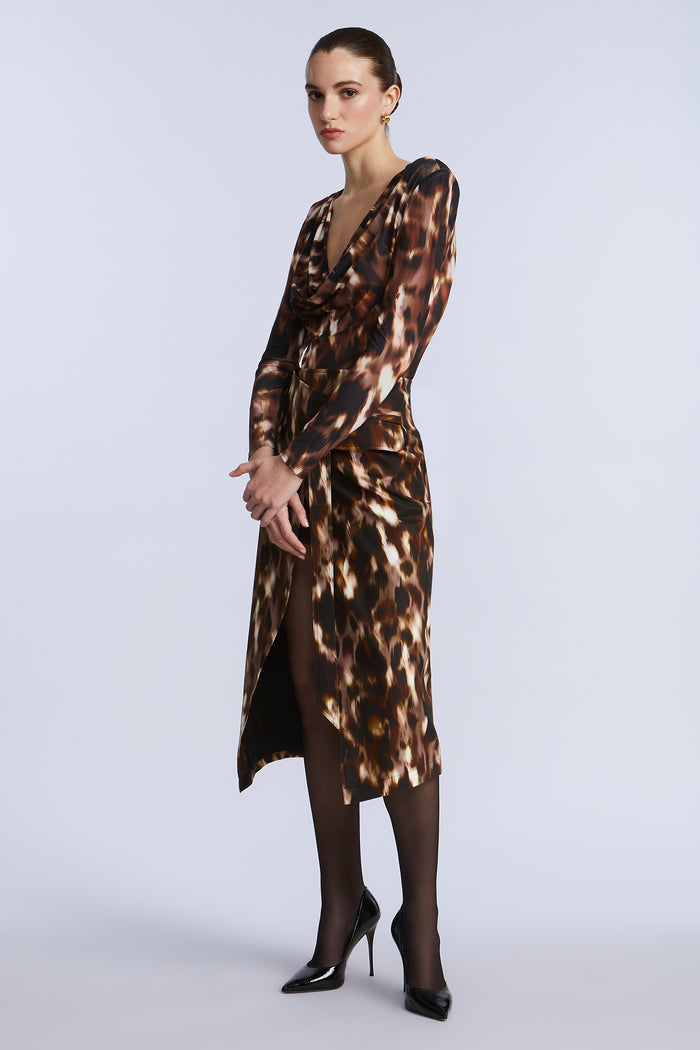 Overlap Midi Skirt