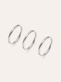 Pack 3 Anillos Palmar Spark Acero