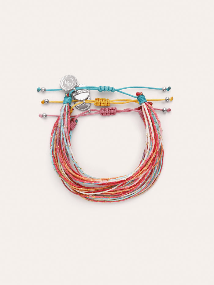 Pack 3 Pulseras Rainbow Spark Acero
