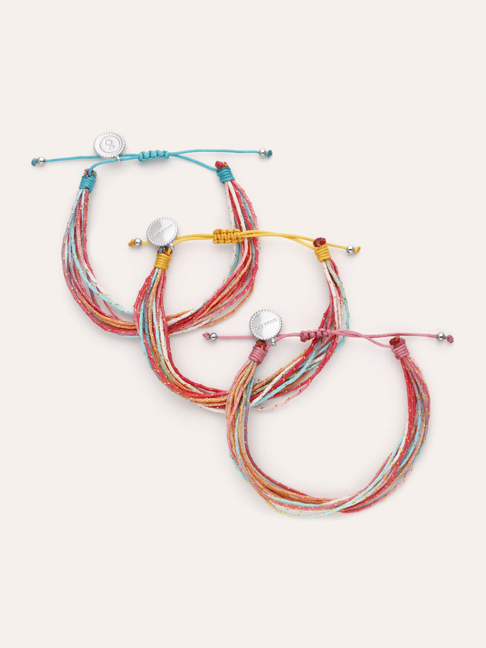 Pack 3 Pulseras Rainbow Spark Acero