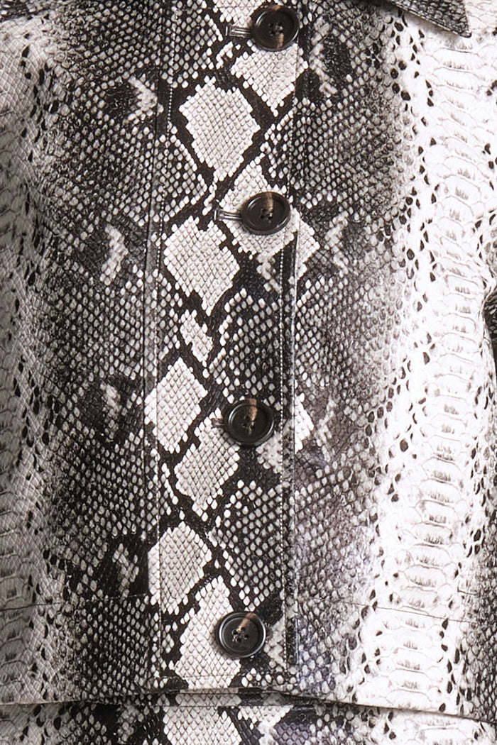 SWATCH: Snakeskin Black & White Print