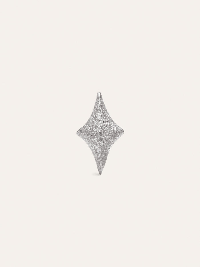 Pendiente Suelto Organic Star Spark Plata