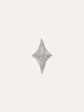 Pendiente Suelto Organic Star Spark Plata