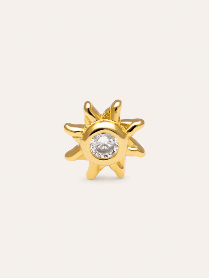 Pendiente Suelto Solea Sparks Plata Baño Oro