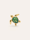 Pendiente Suelto Tortuga Baño Oro