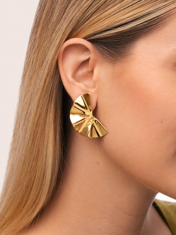 Pendientes Amara Acero Baño Oro