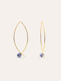Pendientes Arch Stone Acero Baño Oro