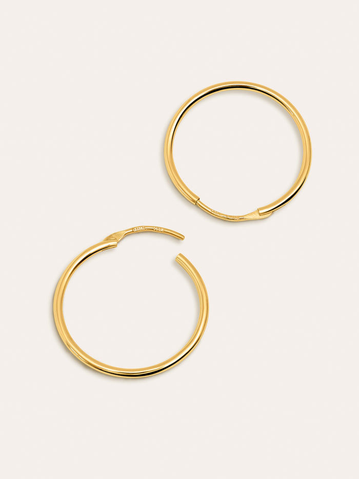 Pendientes Aro Ana M Plata Baño Oro
