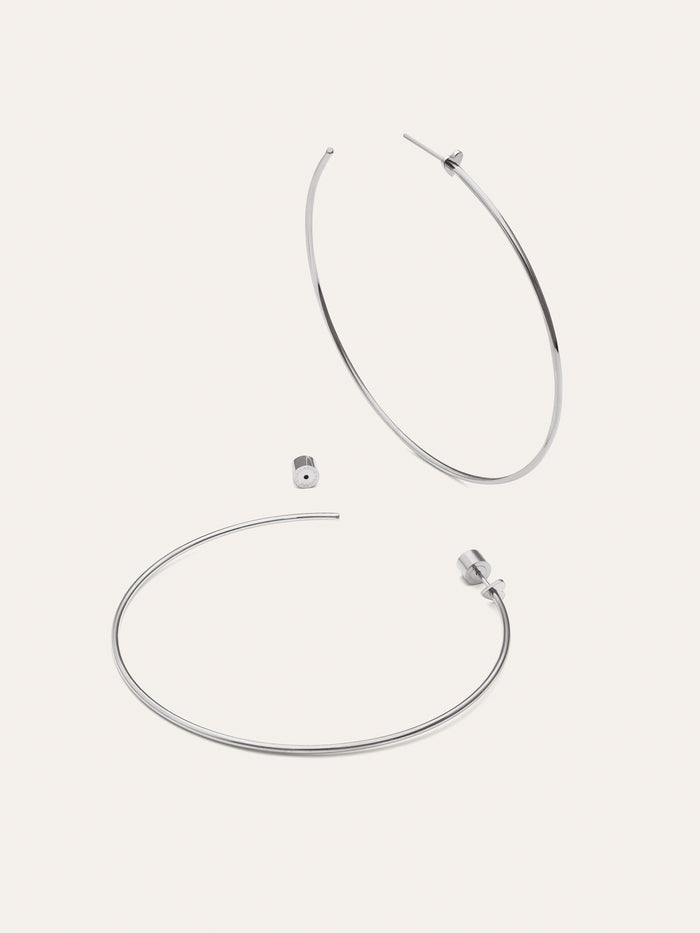 Pendientes Aro Ankara Heart XL Acero