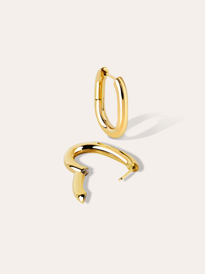 Pendientes Aro Bolero Acero Baño Oro