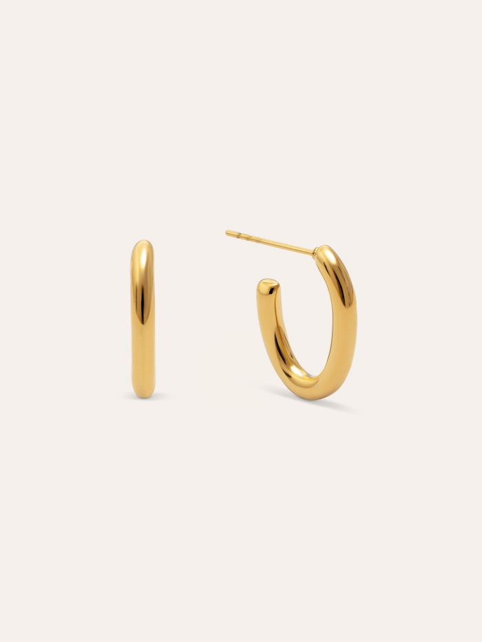 Pendientes Aro Bonnet Acero Baño Oro