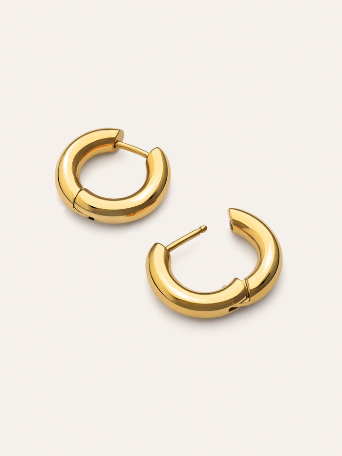 Pendientes Aro Carmen S Acero Baño Oro