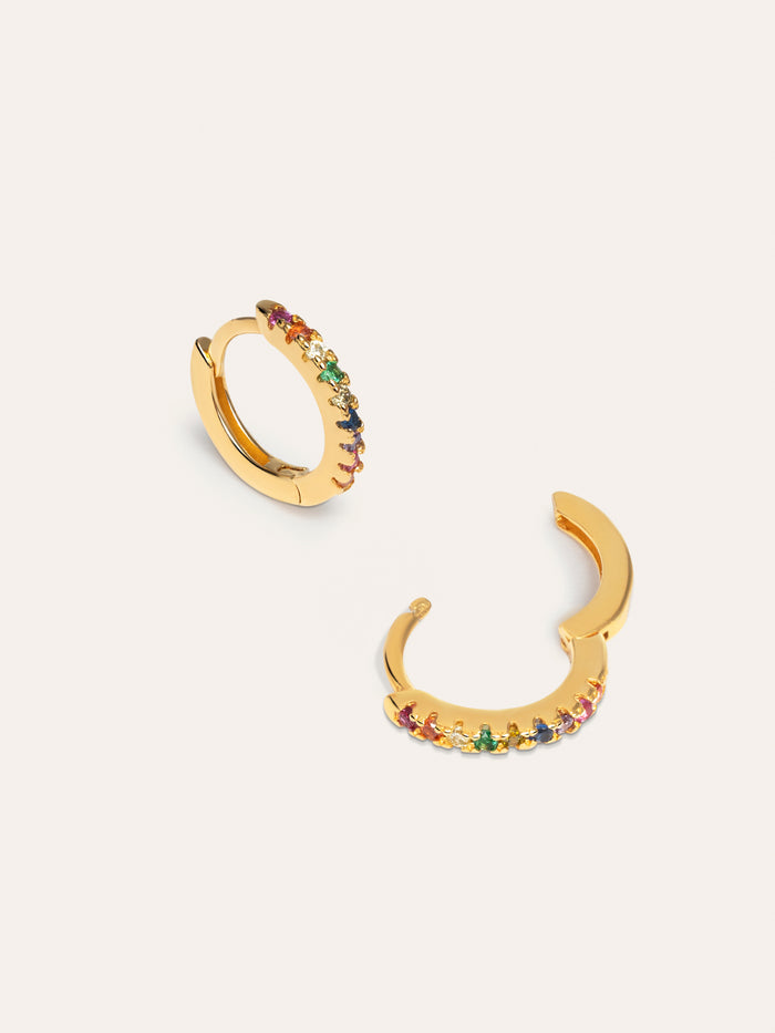 Pendientes Aro Colors Baño Oro
