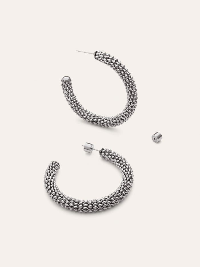 Pendientes Aro Disco Acero