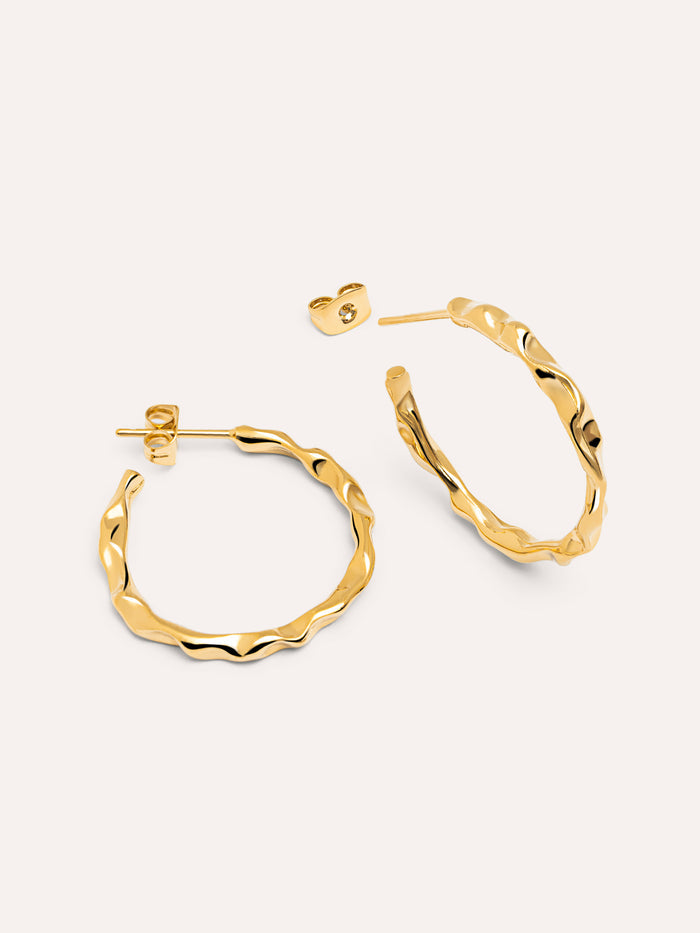 Pendientes Aro Lake Baño Oro