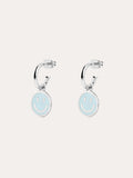Pendientes Aro Smiley Sky Enamel