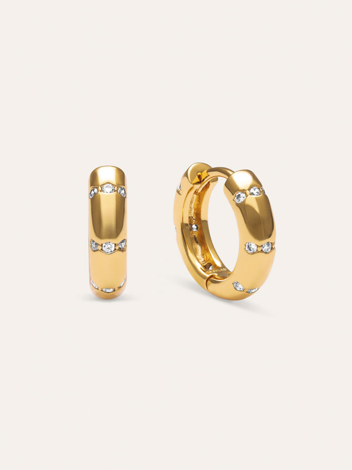 Pendientes Aro Starla Sparks S Baño Oro